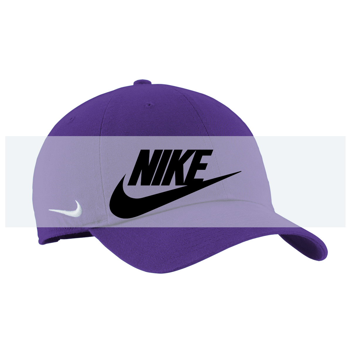Custom embroidered hats with a Nike logo