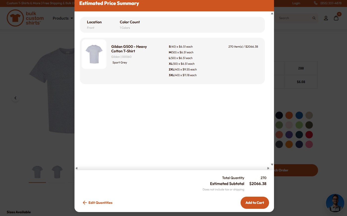 easy ordering at bulk custom shirts - step 04